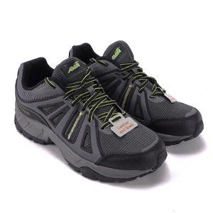 AVIA Mens 9.5W Jag Athletic Lace-Up Gray Leather Memory Foam Sneakers Brand New